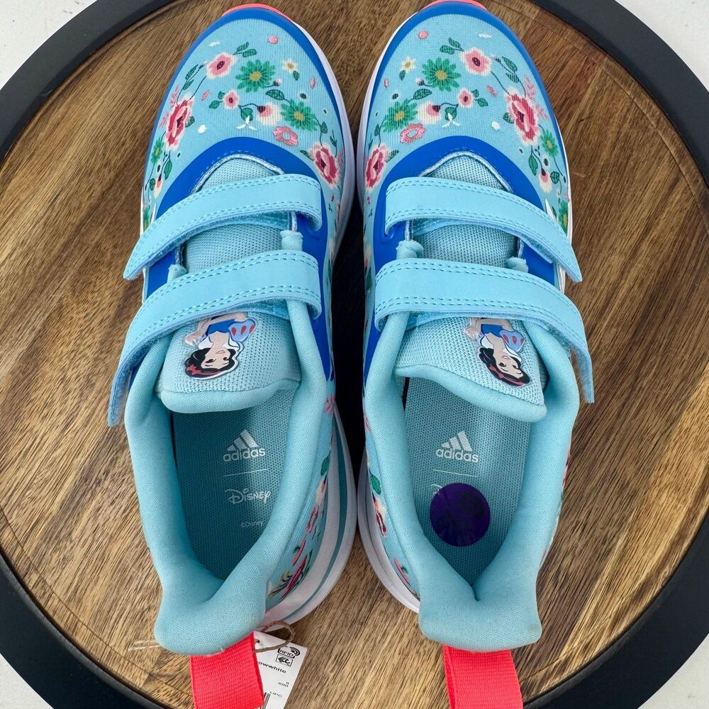 Adidas x Disney FortaRun Snow White Azul GY5426 Sneakers Shoes Size Y6.5=W8.5 - Picture 6 of 10